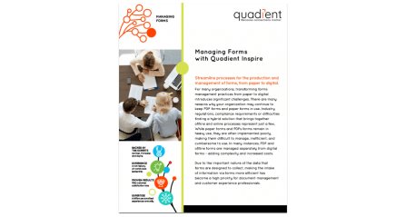 BROCHURE: Managing Forms with Quadient Inspire