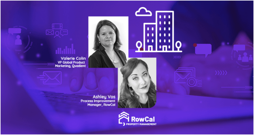 Bilder von den Speakern auf einem lila Hintergrund