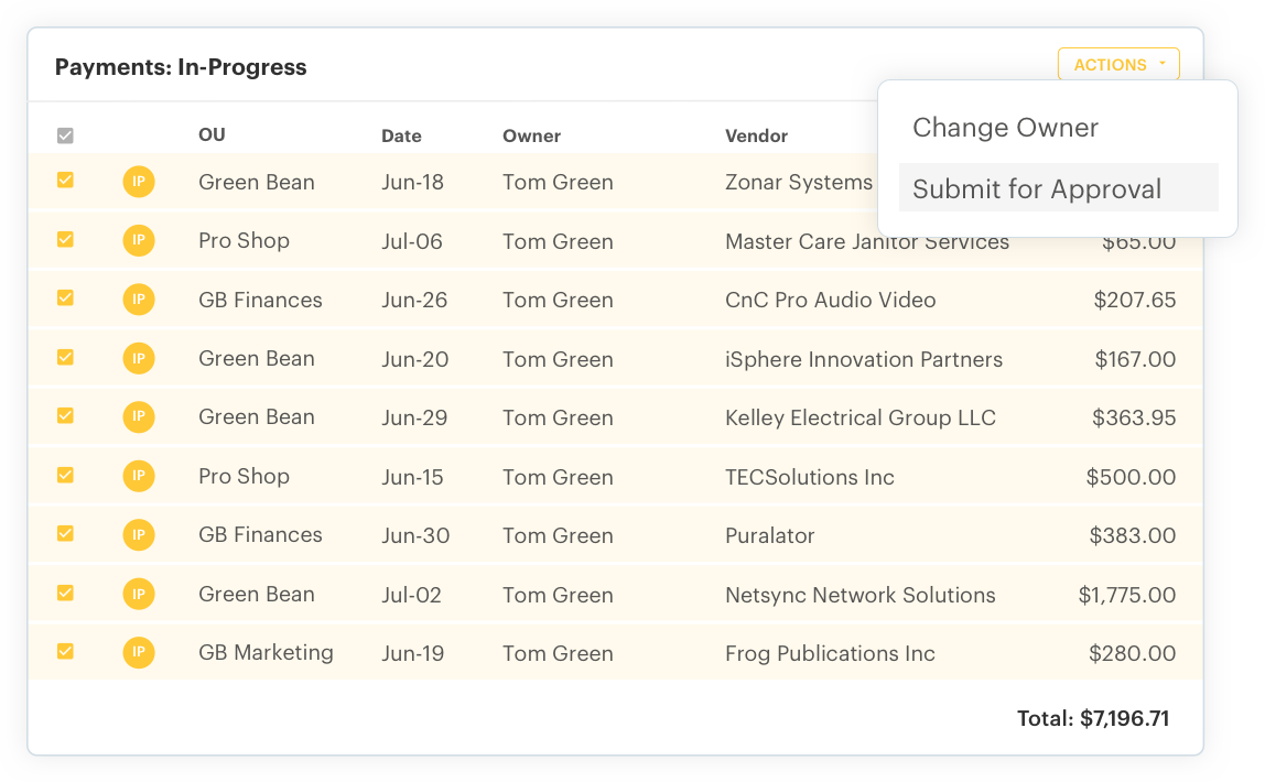 batch payment screenshot