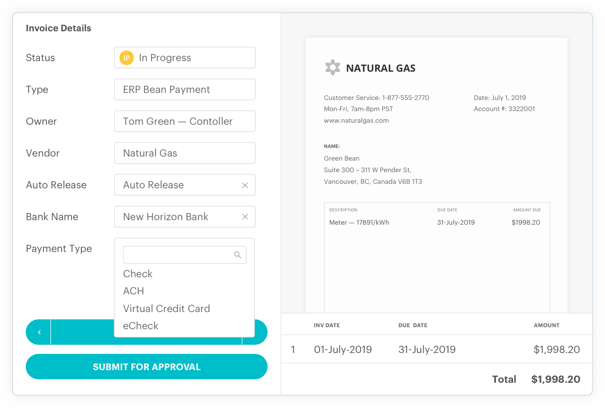 preferred payment method screenshot