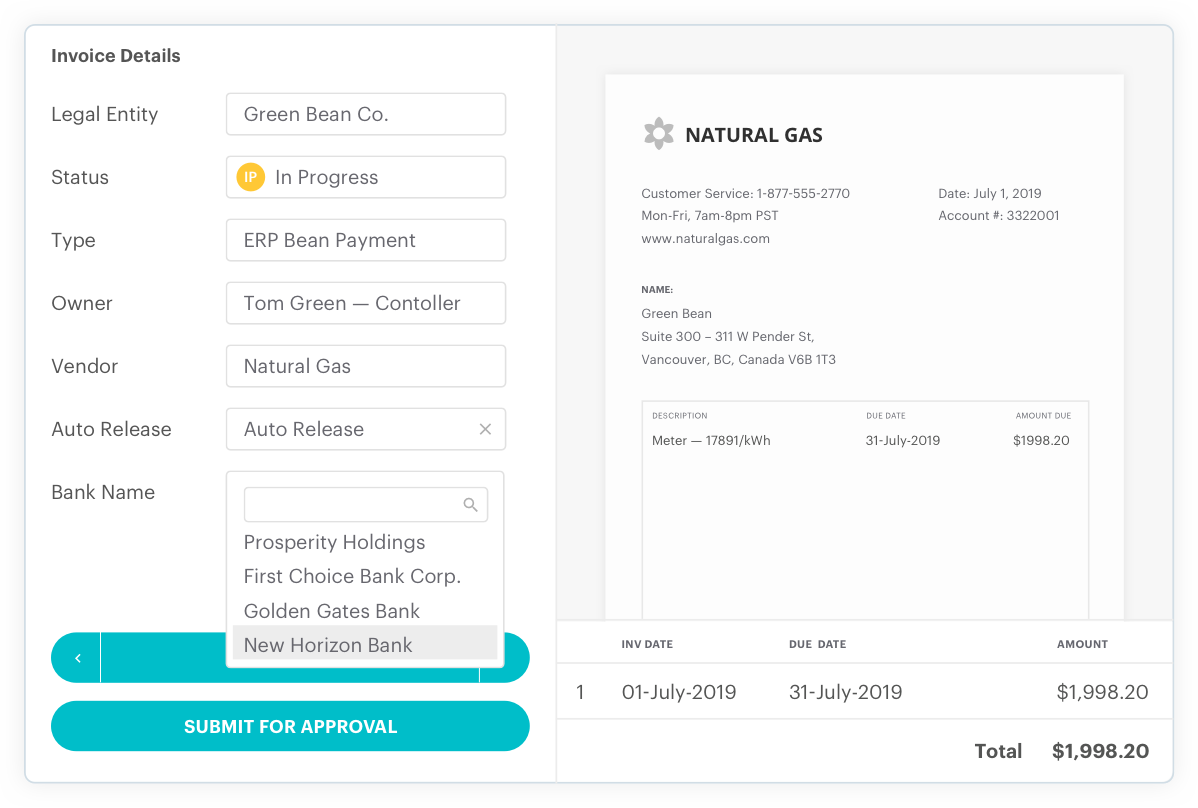 reconciliation screenshot