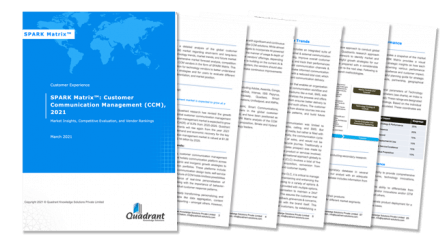 Quadient Named a Leader in 2021 SPARK Matrix, CCM
