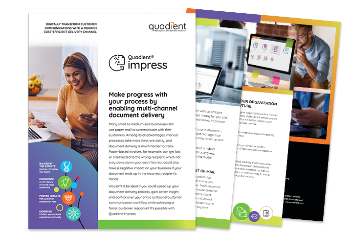 Quadient Impress use case brochure