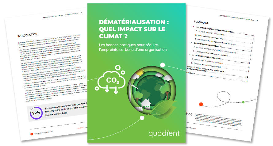 Dématérialisation quel impact sur le climat