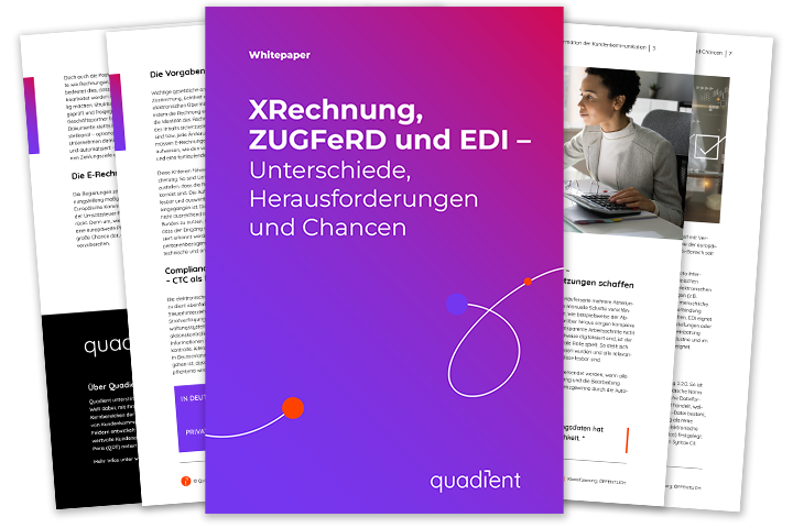 Whitepaper - XRechnung,  ZUGFeRD und EDI