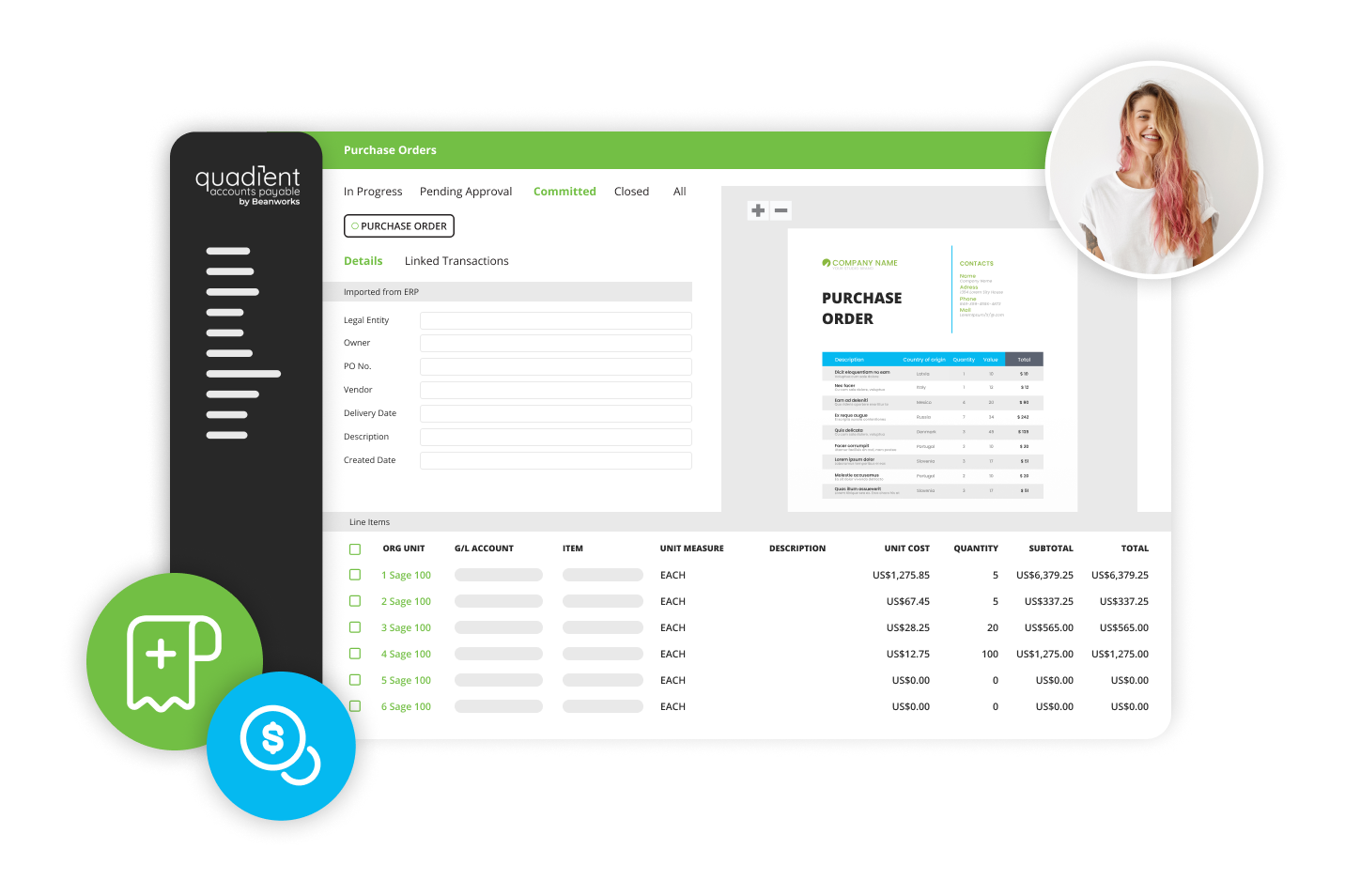 AP po management screen shot