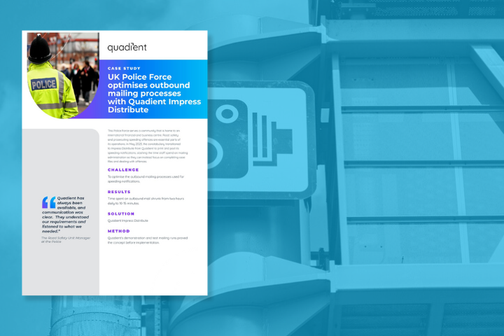 UK Police Force optimises outbound mailing processes 