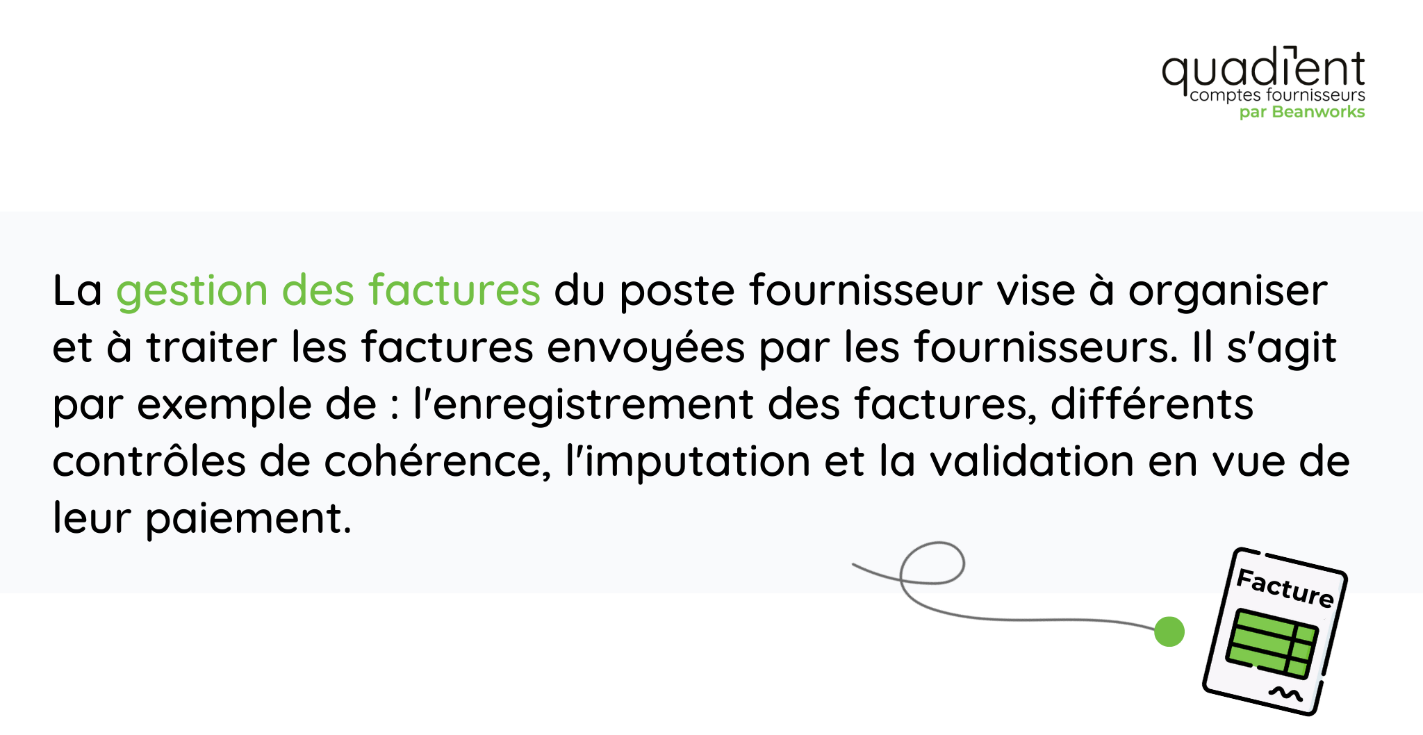 le gestion des factures