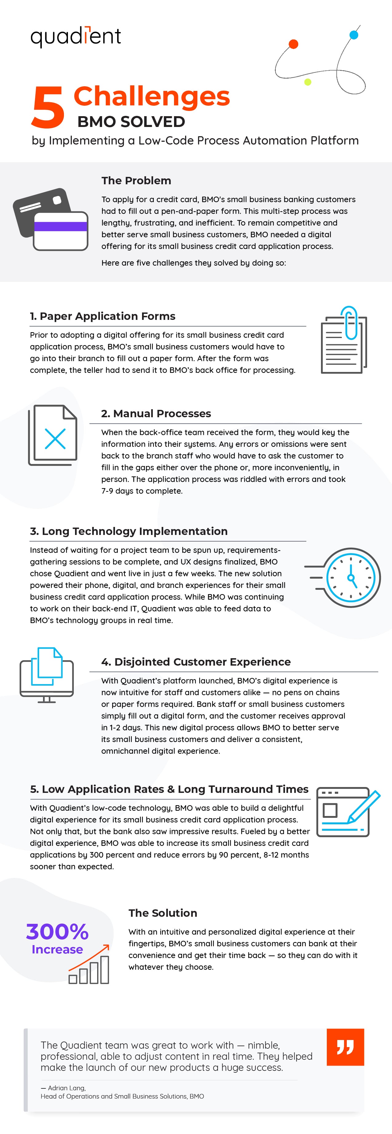 5 challenges BMO solved by implementing a low-code process automation platform