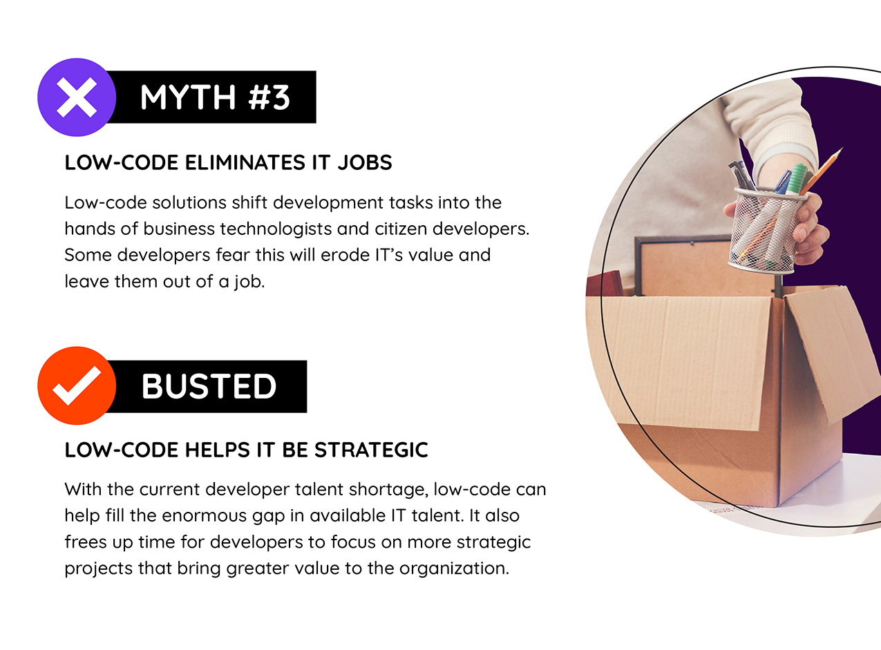 Debunking 4 myths about low-code