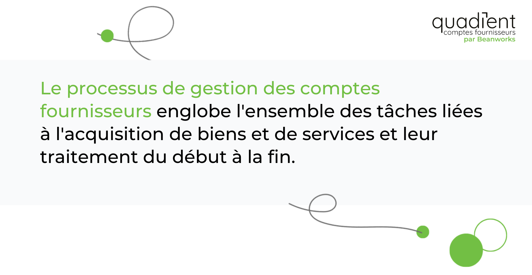 le processus de traitement de comptes fournisseurs 