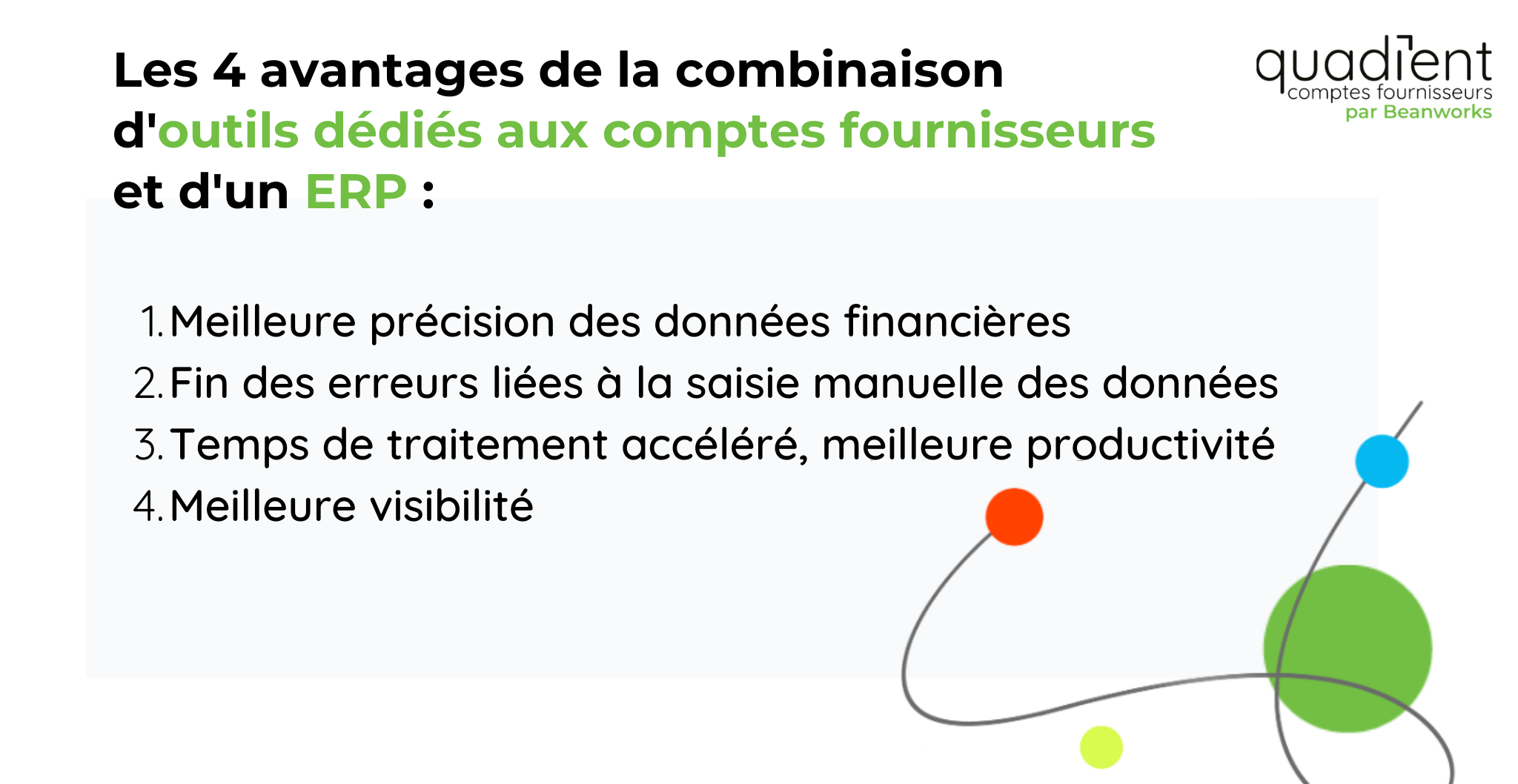 les 4 advantages de la combinaison d'outils dedies aux comptes fournisseurs et d'un ERP