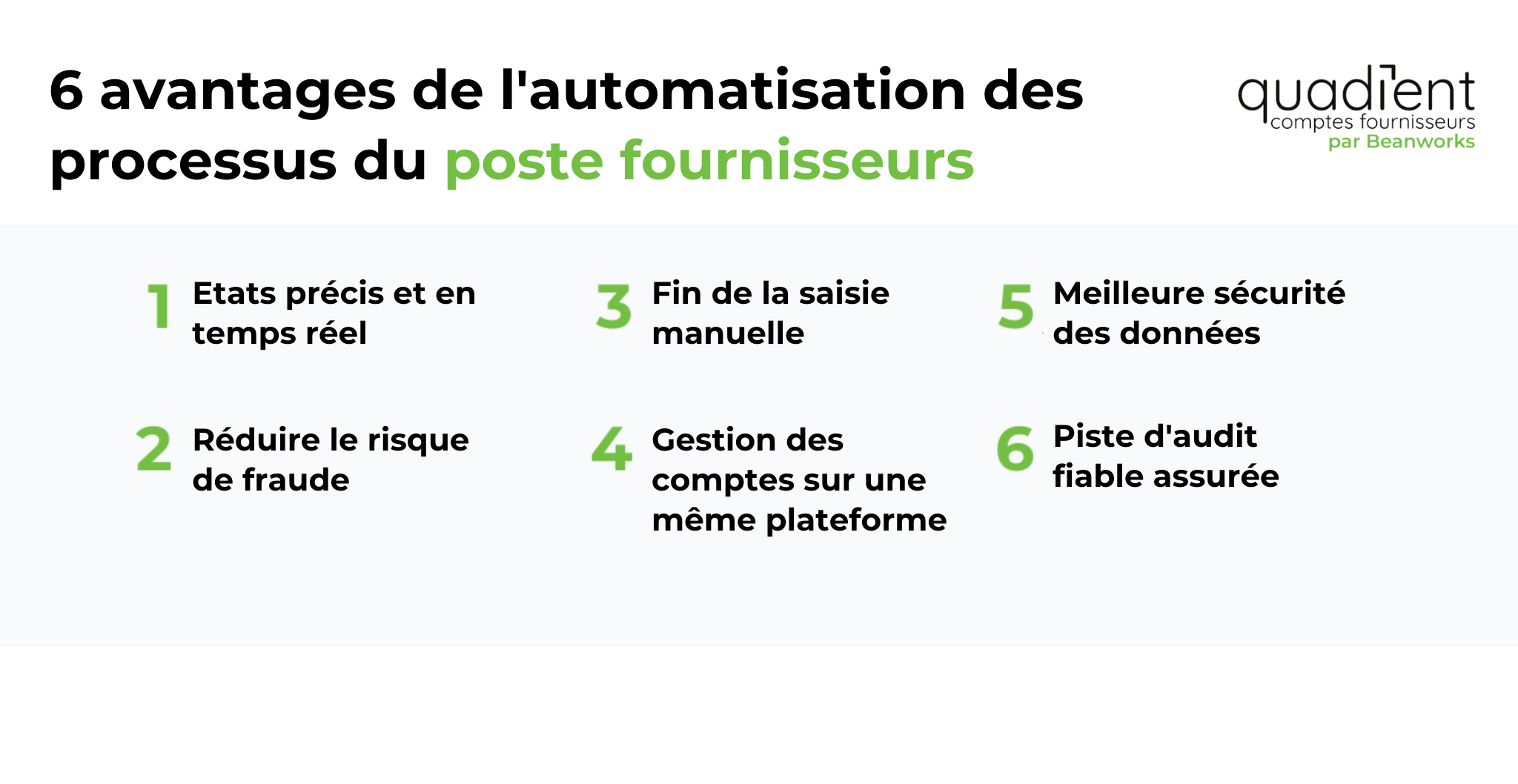 Avantages de l’automatisation du processus de comptes fournisseurs