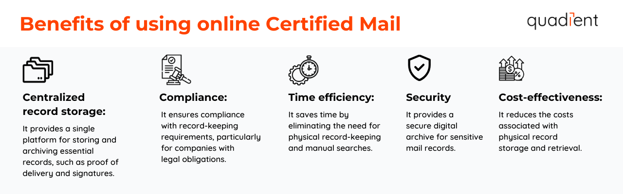 benefits of online certified mail