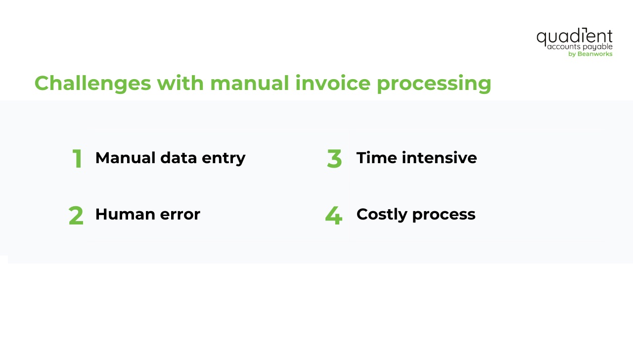 challenges with manual invoice processing