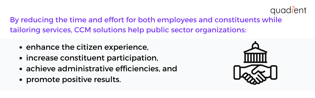 how CCM benefits public sector organizations