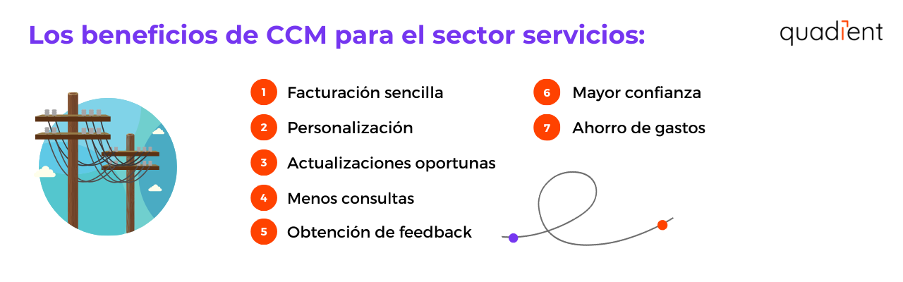 •	Los beneficios de CCM para los servicios públicos