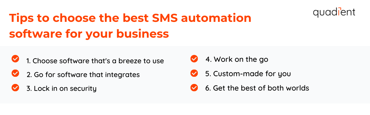 tips to choose SMS automation software