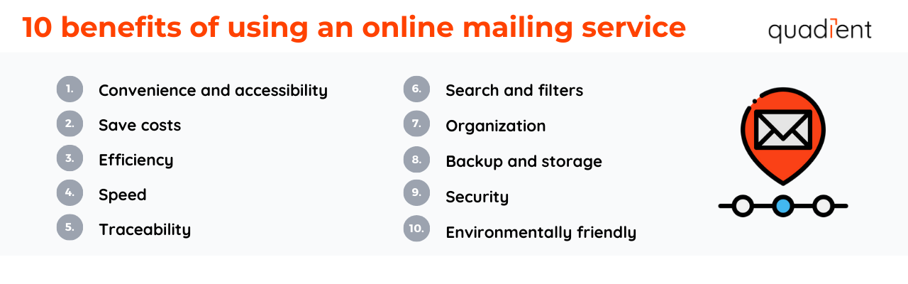 benefits of using an online mailing service