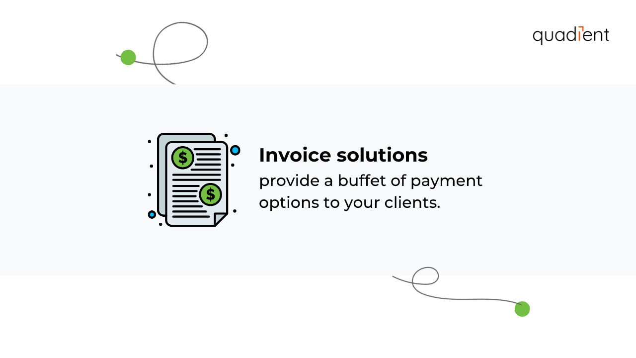 invoice solutions provide a buffet of payment options