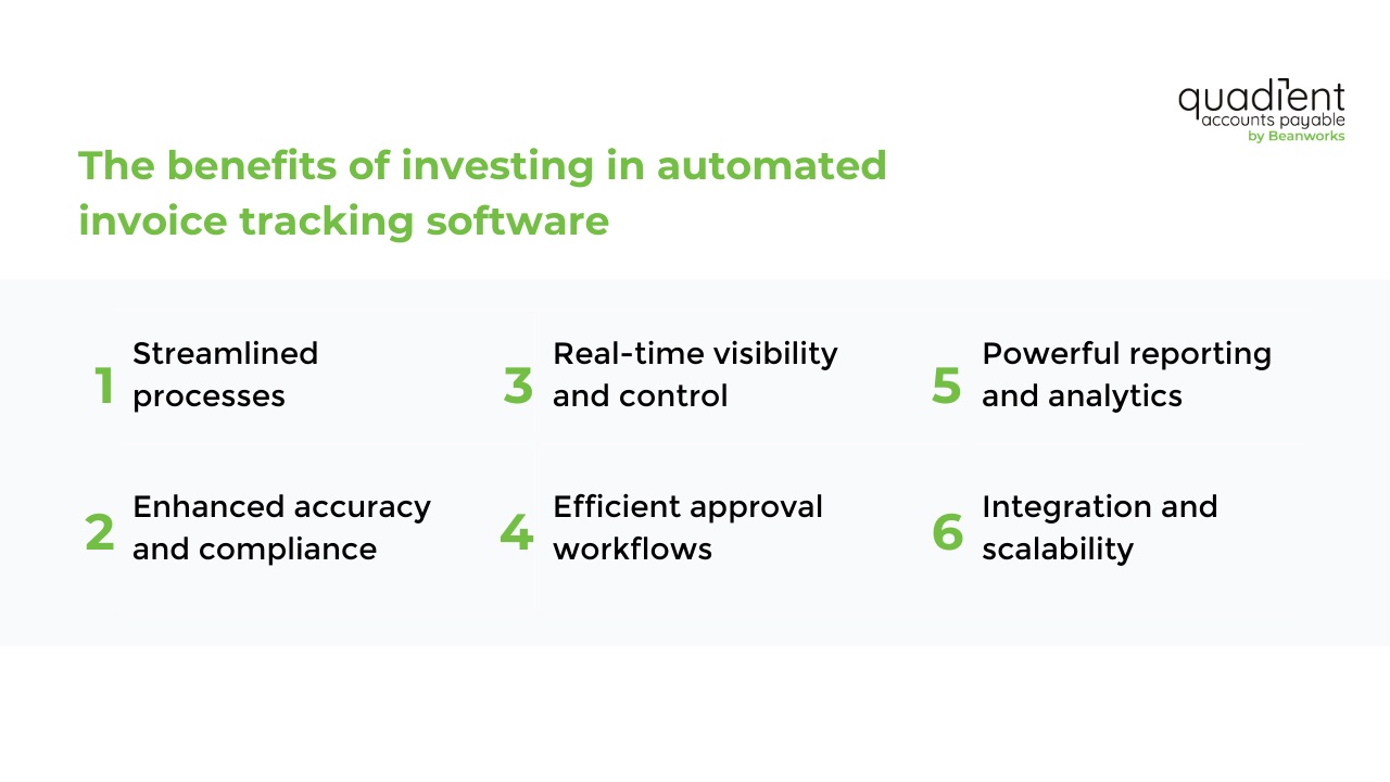 The benefits of investing in automated invoice tracking software
