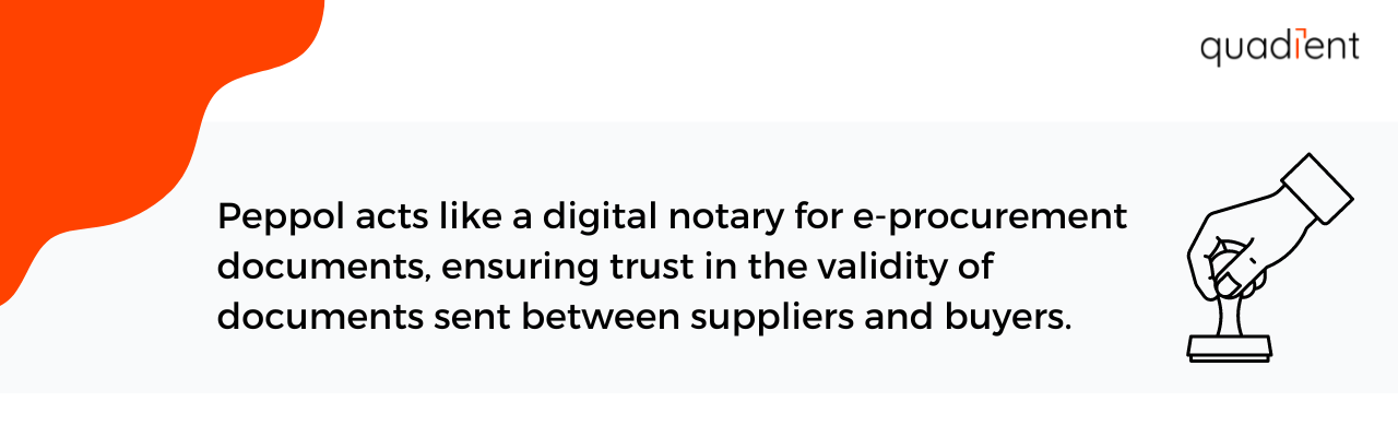 Peppol acts like a digital notary for e-procurement