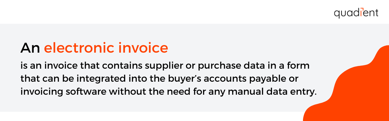 what is an electronic invoice