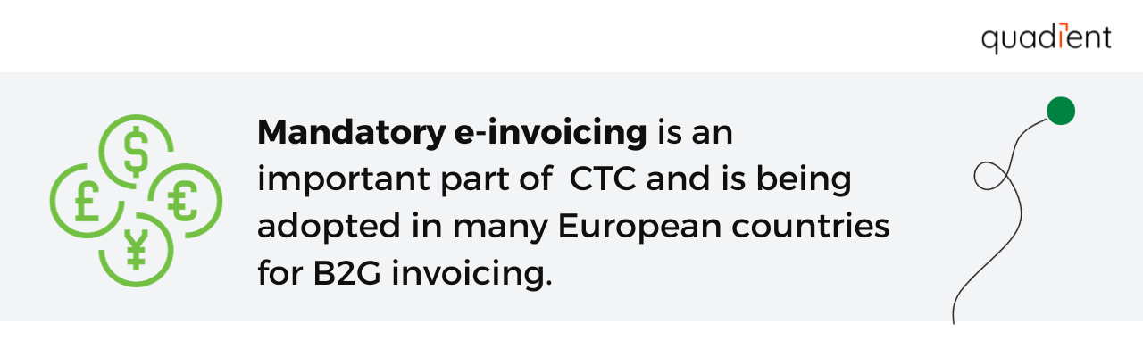 mandatory e-invoicing is an important part of CTC