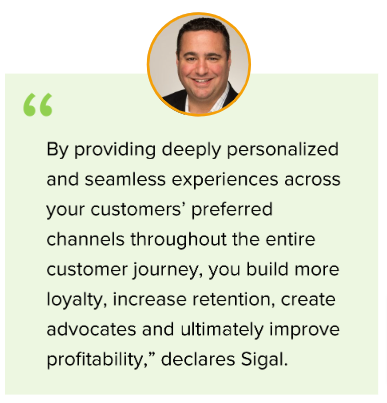 tamir sigal quote on cx personalization