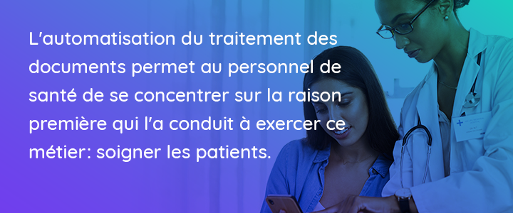 Document automation enables healthcare staff to focus on the primary reason they entered the field: patient care.