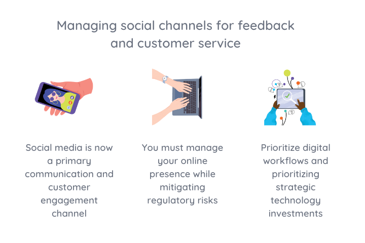 Managing social channels for feedback