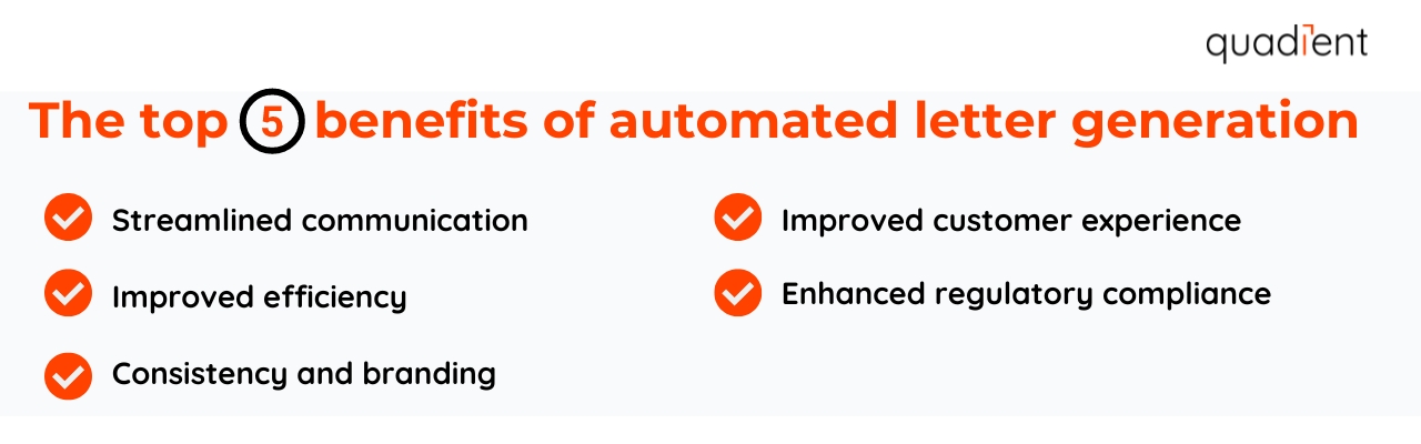 top 5 benefits of automated letter generation