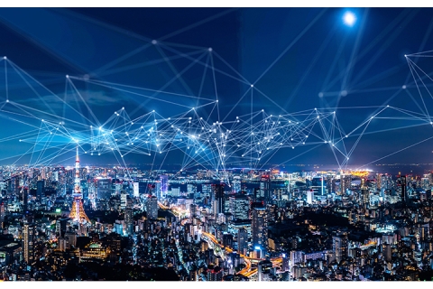 Connected smart city, digital communications