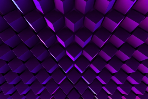 Fond géométrique minimaliste 3D de cubes