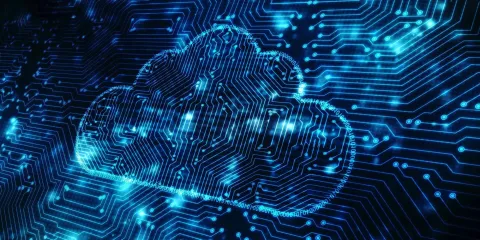 Photo of the digital cloud
