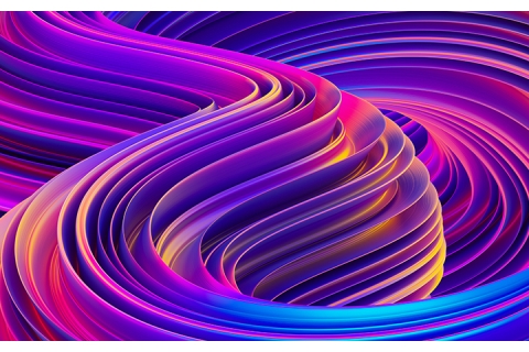 image abstrait avec des vagues, bleu, violet et rouge