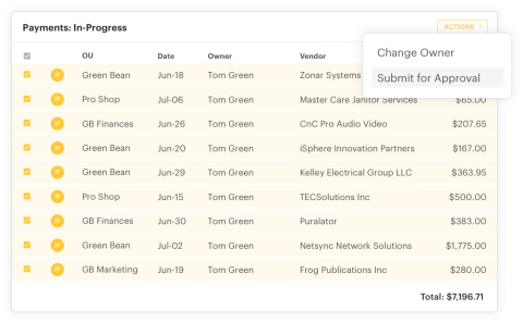 batch payment screenshot