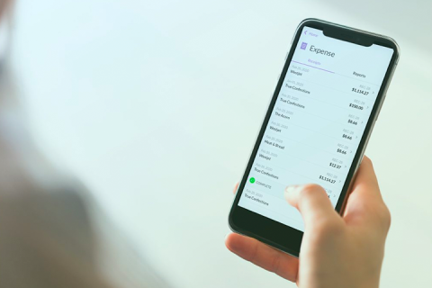 Person using smartphone