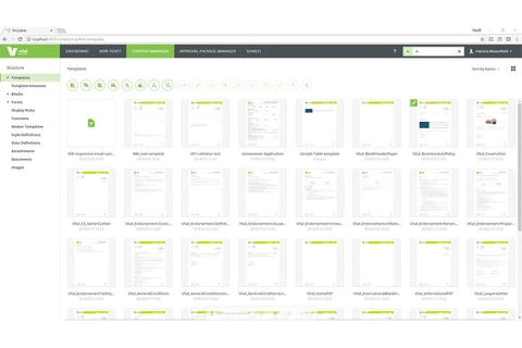 communication template library