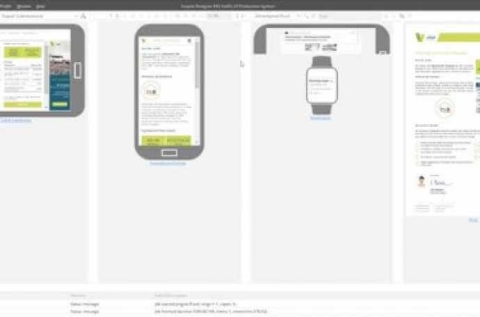 Quadient's Ispire remote authoring app User Interface