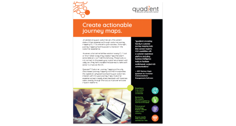 Brochure di Quadient Customer Journey Mapping