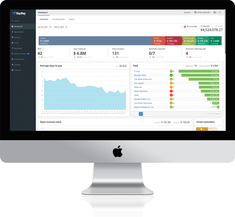iMac with YayPay app on screen