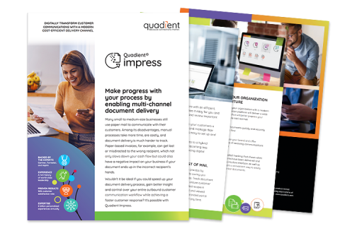 Quadient Impress use case brochure
