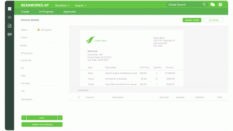 AI-powered invoice coding