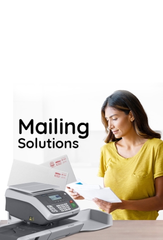 mailing solutions - woman reading mail