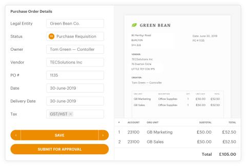 Integrated purchase requisitions image