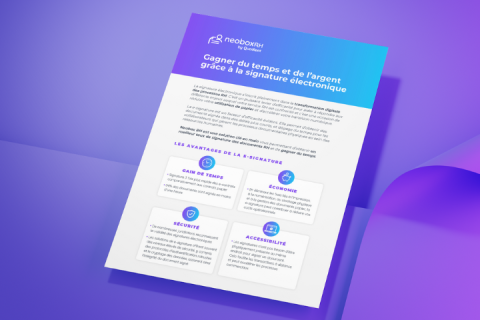 Signature électronique, gagner du temps et de l'argent