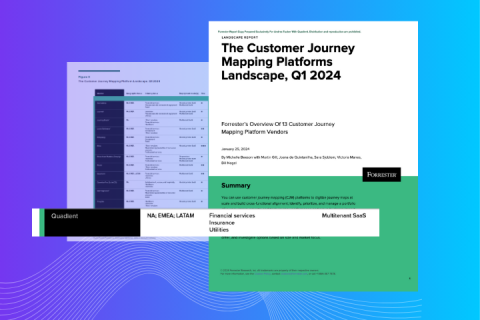 Thumbnail of Forrester's Customer Journey Mapping Platforms Landscape, Q1 2024