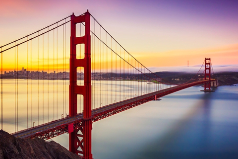 Close up view of bridge