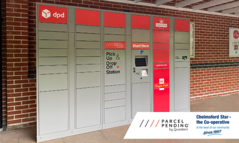 image of parcel lockers